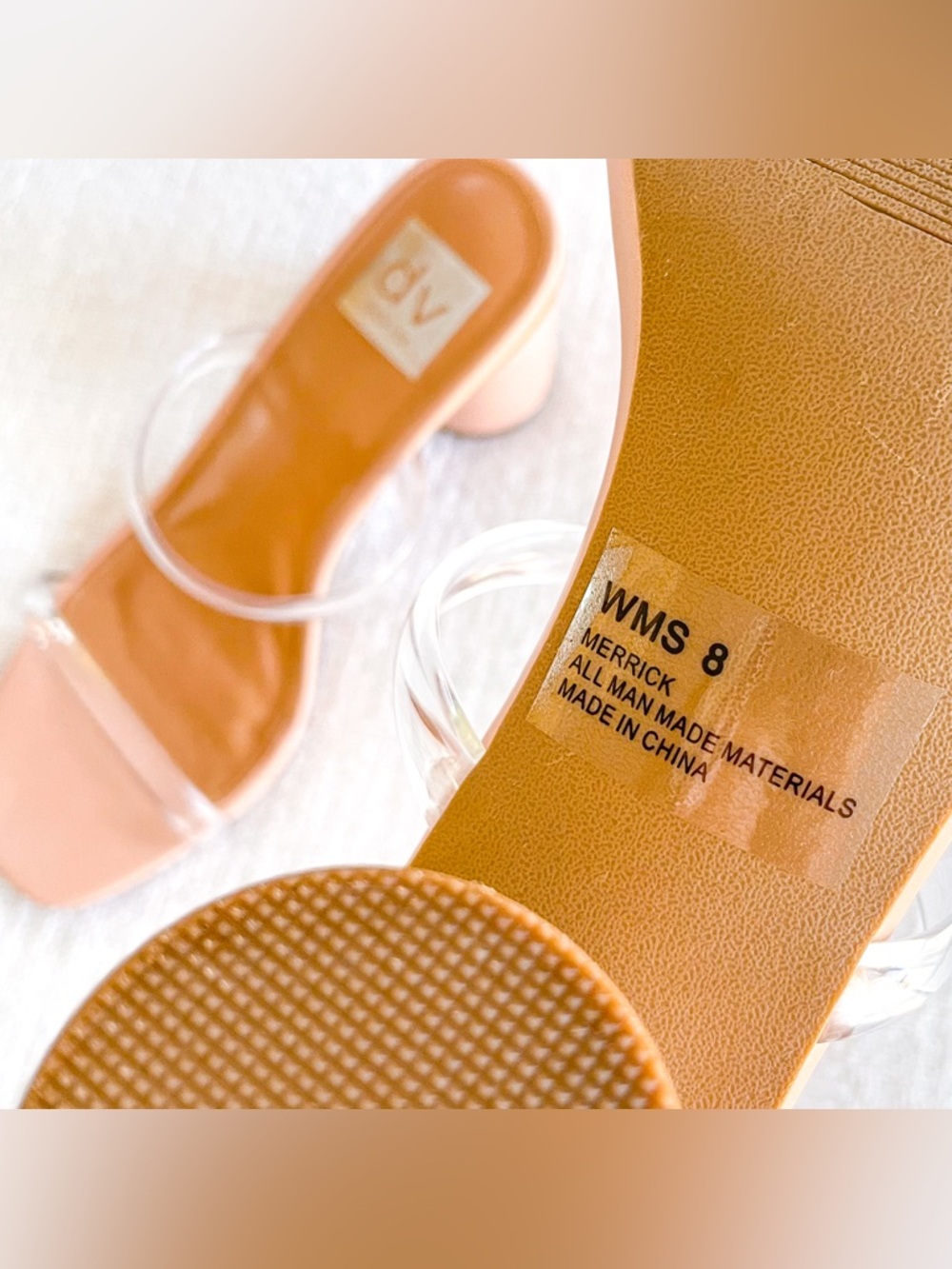 Dolce Vita neutral strappy heels. - Picture 12 of 13